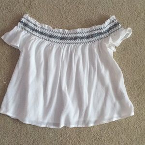 Garage off the shoulder top